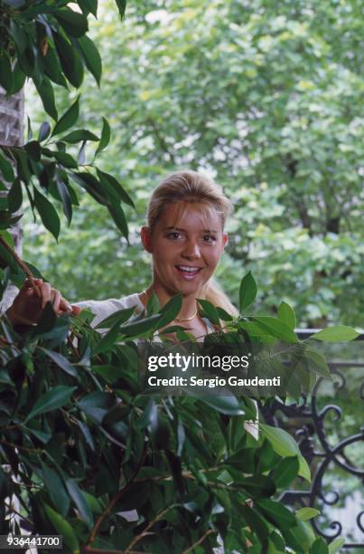 Nathalie Tapie at home, 1st June 1986