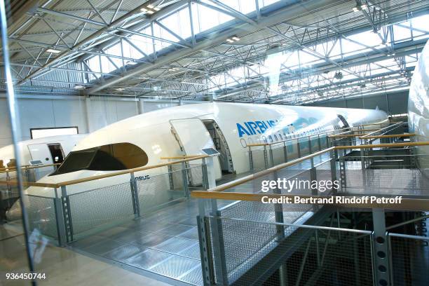 Illustration view during the visit at "Airbus" - State Visit in France of Grand-Duc Henri and Grande-Duchesse Maria Teresa of Luxembourg on March 21,...