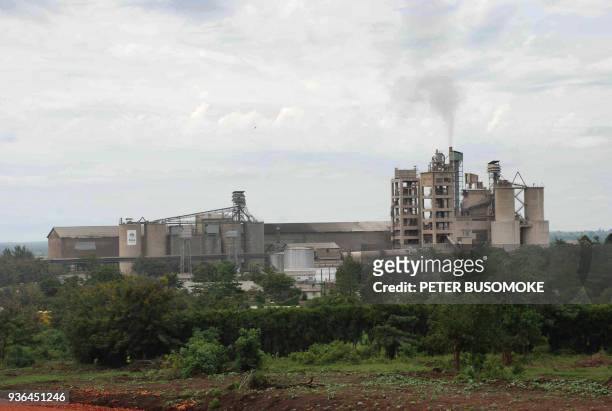 View of the Hima Cement Factory in Kasese taken 26 October 2007. Ugandan President Yoweri Museveni and the head of France's construction material...