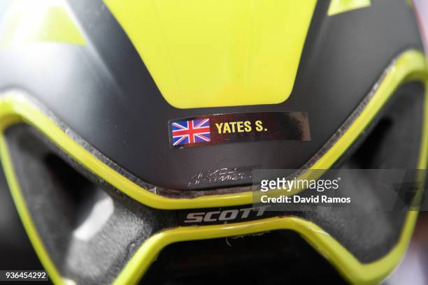 Illustration / Simon Yates of Great Britain and Team Mitchelton-Scott / Helmet / during the 98th Volta Ciclista a Catalunya 2018, Stage 4 a 170,8km...