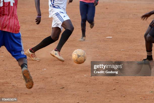Football in Mulago. Uganda.