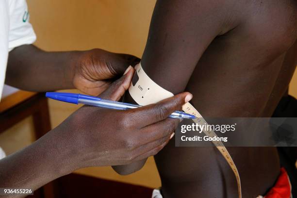 Kiryangondo refugee camp. Malnutrition prevention program run by Concern worldwide. Uganda.