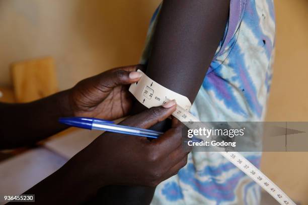 Kiryangondo refugee camp. Malnutrition prevention program run by Concern worldwide. Uganda.