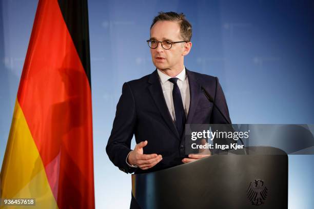 Berlin, Germany German Foreign Minister Heiko Maas, captured on March 22, 2018 in Berlin, Germany.