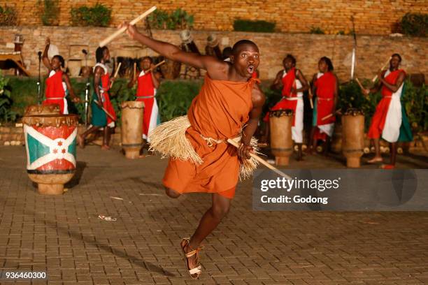 Show at Ndere cultural center, Kampala. Uganda.