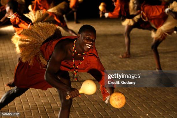 Show at Ndere cultural center, Kampala. Uganda.