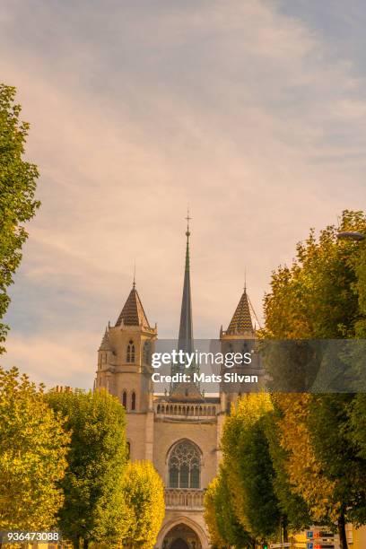 church of notre dame in dijon. - dijon - fotografias e filmes do acervo