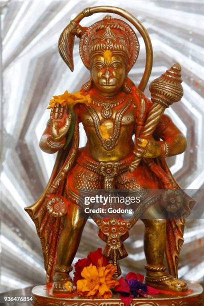 Sanatan Mandir hindu temple, Leicester. Hanuman murthi . United kingdom.