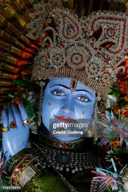 Sanatan Mandir hindu temple, Leicester. Krishna murthi. United kingdom.