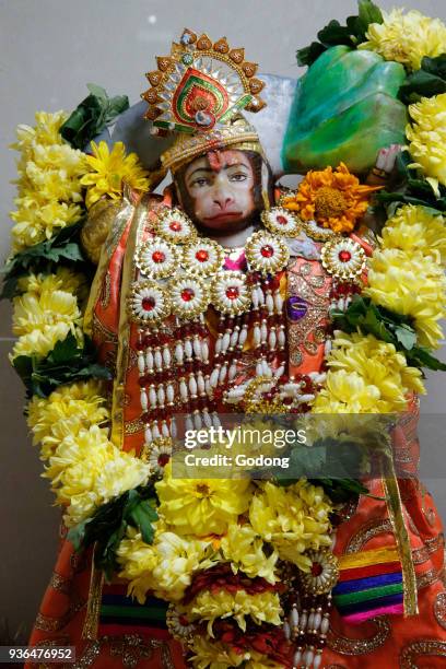 Shree Ram Mandir, Leicester. Hanuman murthi. United kingdom.