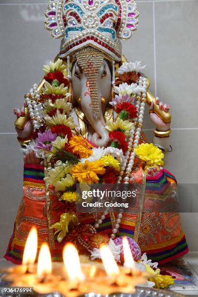 Shree Ram Mandir, Leicester. Ganesh murthi. United kingdom.