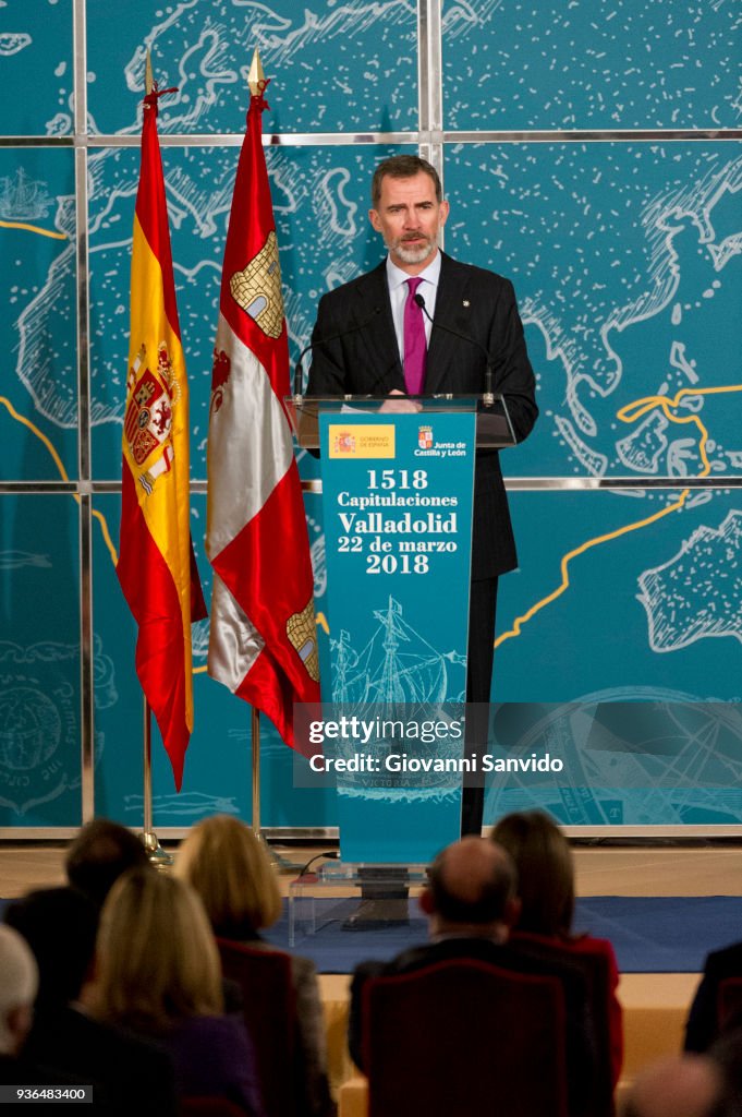 Spanish Royals Attend The Commemoration of Capitulations of Valladolid