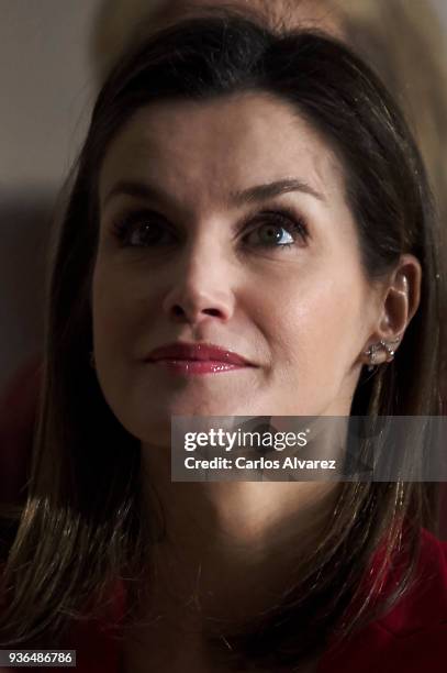 Queen Letizia of Spain attends The Commemoration of Capitulations of Valladolid at the Miguel Delibes Cultural Center on March 22, 2018 in...