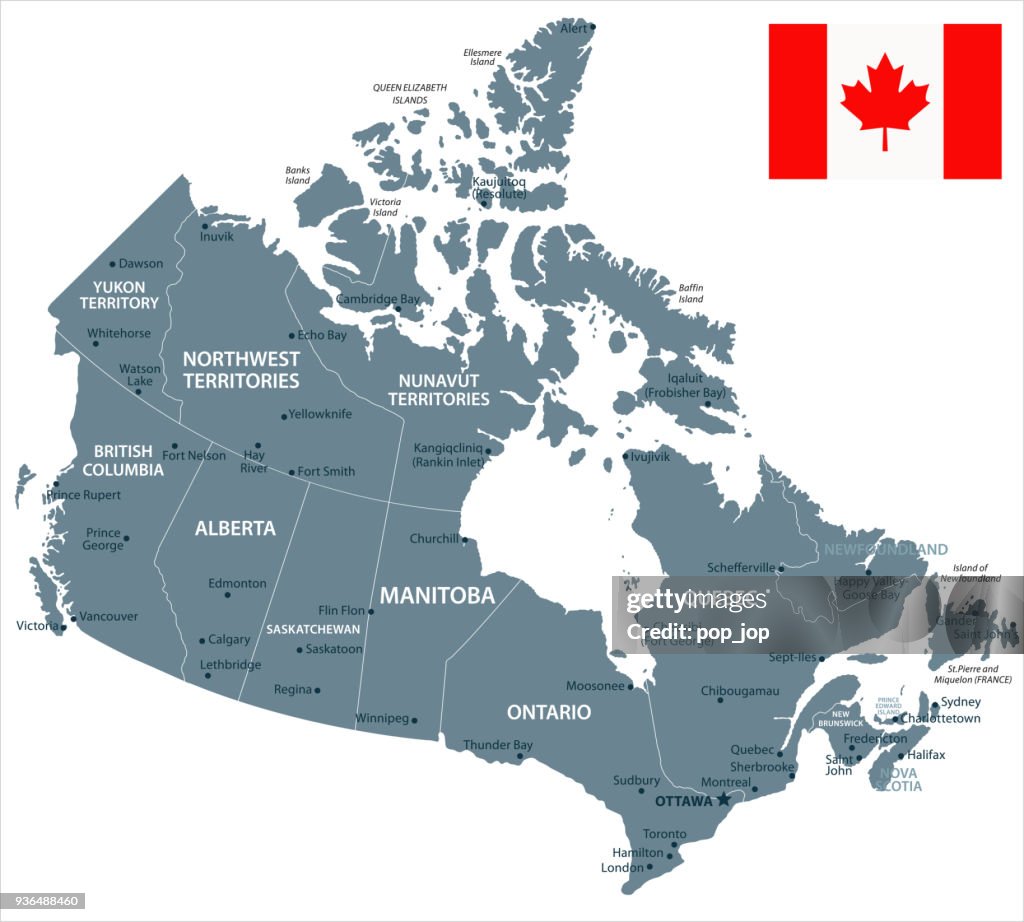 30 - Canadá - Grayscale isolado 10