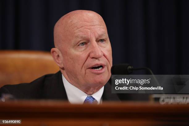 House Ways and Means Committee Chairman Kevin Brady delivers opening remarks during a hearing in the Longworth House Office Building on Capitol Hill...