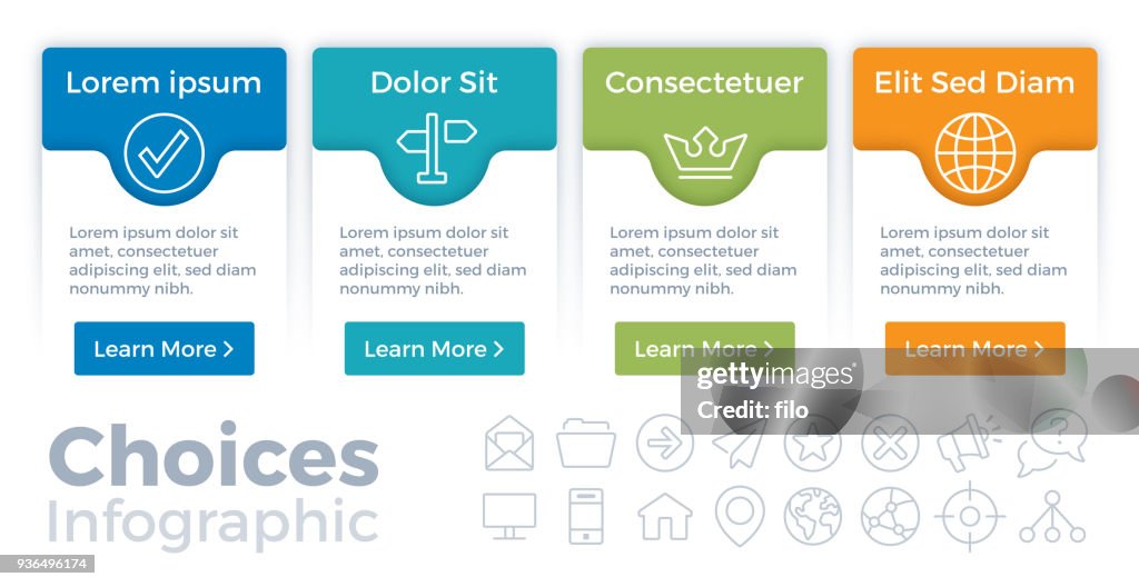 Chooses Example Image Choices Infographic High-Res Vector Graphic - Getty Images