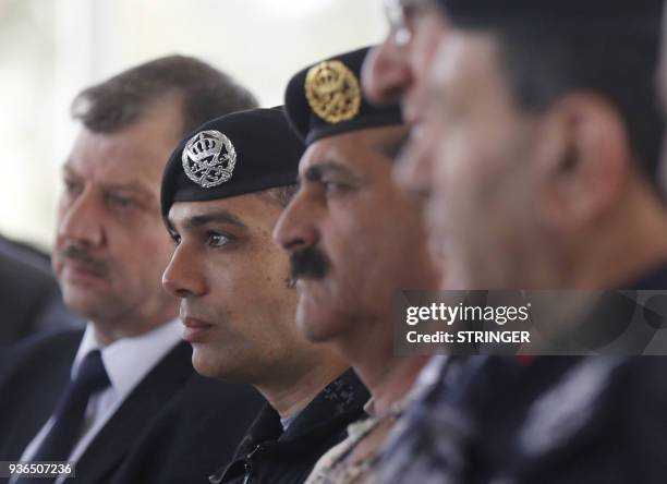 Jordan's Prince Rashid bin Hassan , commander of the gendarmarie special force, attends the opening cermony of a new regional counter-terrorism...