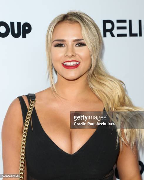 Model Kinsey Wolanski attends the 4th annual "Babes In Toyland" Pet Gala benefiting "Operation Blankets Of Love" at Avalon on March 21, 2018 in...