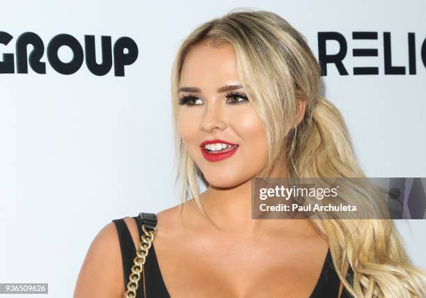 Model Kinsey Wolanski attends the 4th annual "Babes In Toyland" Pet Gala benefiting "Operation Blankets Of Love" at Avalon on March 21, 2018 in...