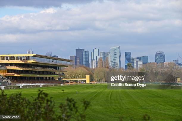 Visit of Longchamp during the press conference of the hippodrome Lonchamp opening on March 22, 2018 in Paris, France.