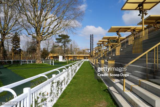 Visit of Longchamp during the press conference of the hippodrome Lonchamp opening on March 22, 2018 in Paris, France.