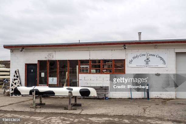 The Holy Cow Canoe Co. Production facility stands in Guelph, Ontario, Canada, on Thursday, March 1, 2018. Statistics Canada is scheduled to release...