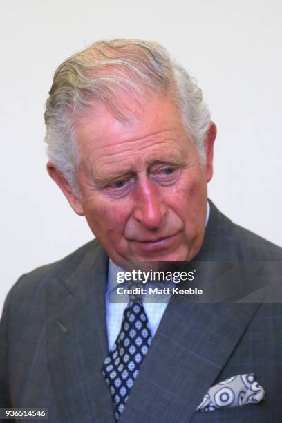 Prince Charles, Prince of Wales visits Truro Cathedral to meet community groups and businesses utilising the newly refurbished Old Cathedral School...