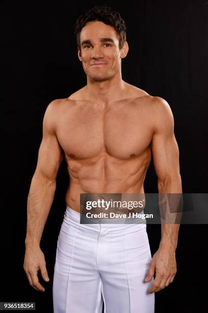 Max Evans attends the press launch photocall for the Dancing on Ice Live Tour at Wembley Arena on March 22, 2018 in London, England. The tour kicks...