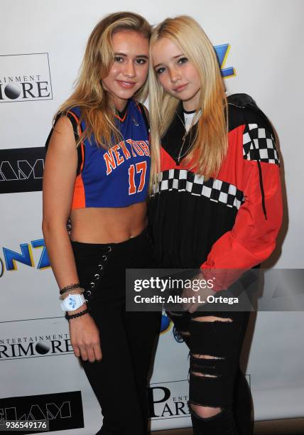 Lilyan Cole and Elam Roberson attend the Birthday Party For Elam Roberson held at Pinz Bowling on March 21, 2018 in Los Angeles, California.