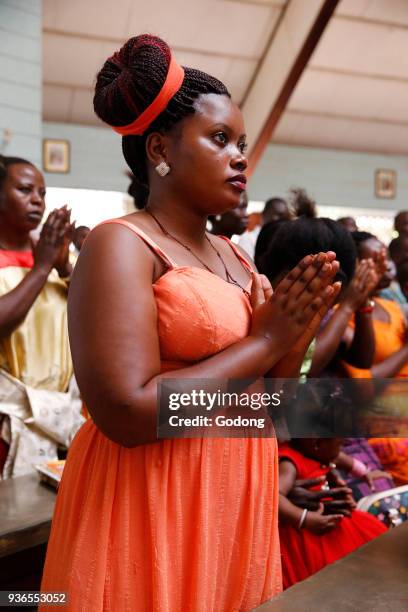 Sunday mass in Mulago catholic church. Uganda.