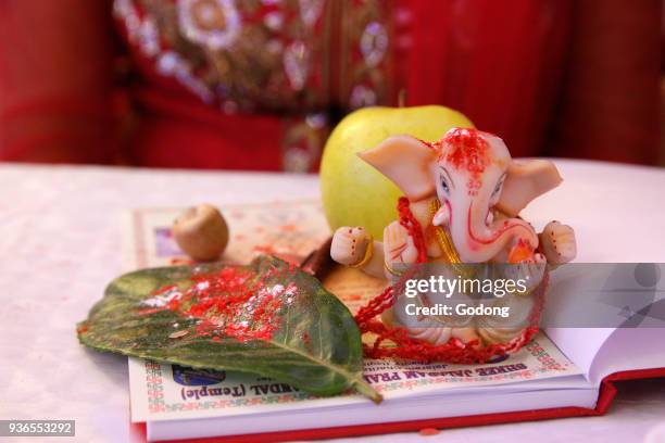 Jalaram Prathna hindu temple, Leicester. Diwali puja for business people. United kingdom.