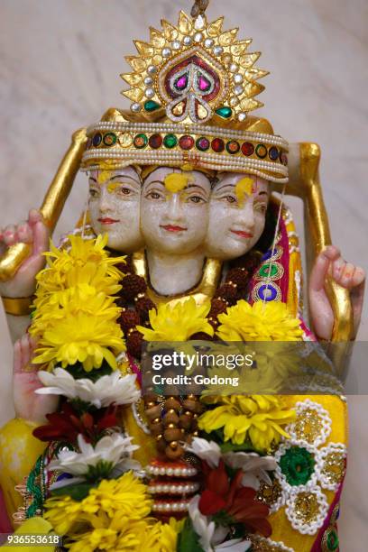 Shree Hindu temple, Leicester. Brahma murthi. United kingdom.