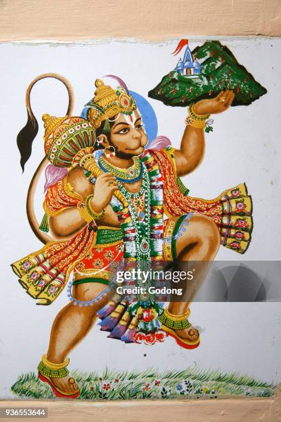 Shree Hindu temple, Leicester. Hanuman. United kingdom.