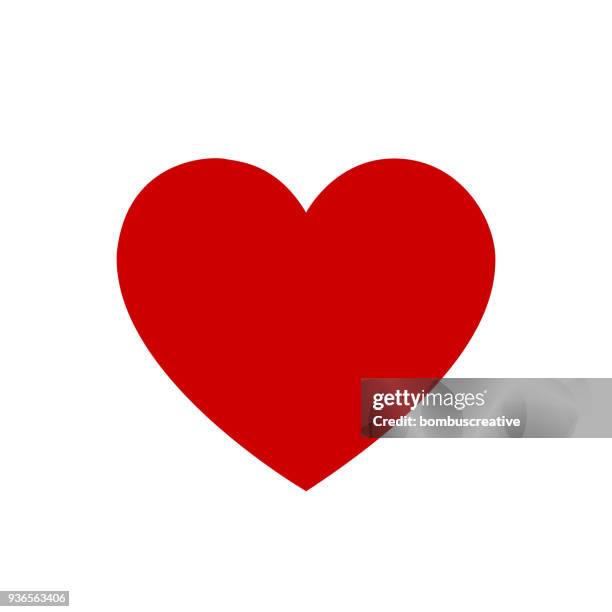 heart shape - simplicity icon stock illustrations