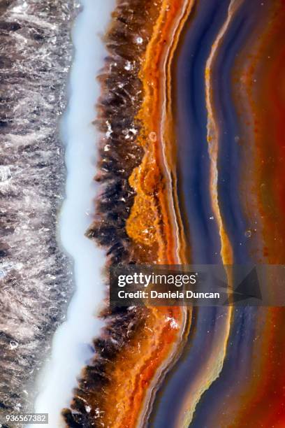 geode surface up close - geode stock-fotos und bilder