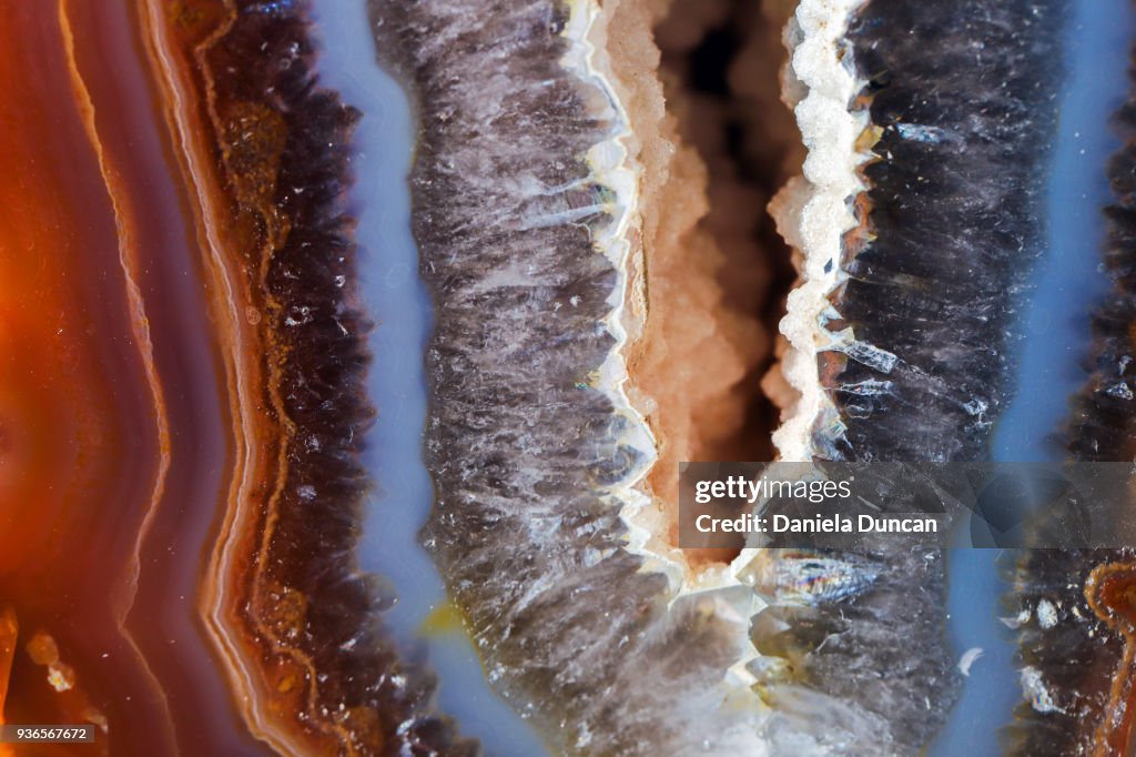 Geode surface up close