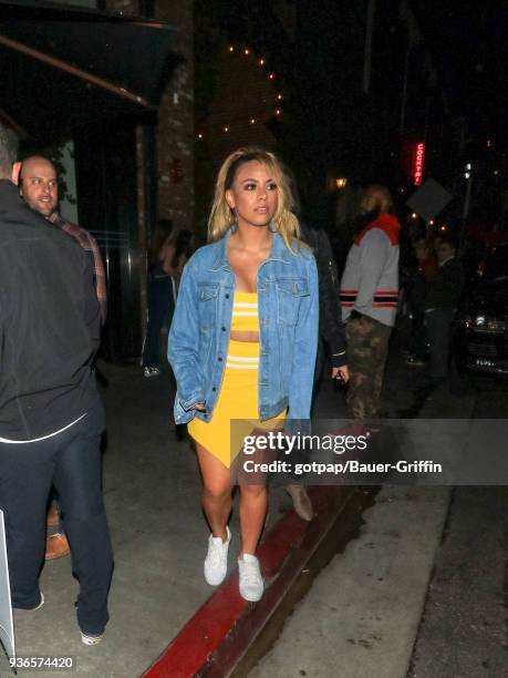 Dinah Jane is seen on March 21, 2018 in Los Angeles, California.