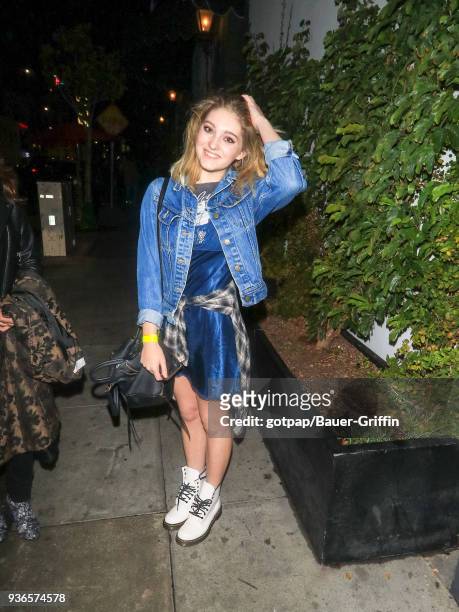 Willow Shields is seen on March 21, 2018 in Los Angeles, California.