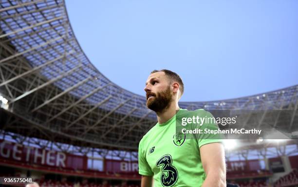 Antalya , Turkey - 22 March 2018; David Meyler during a Republic of Ireland training session at Antalya Stadium in Antalya, Turkey.