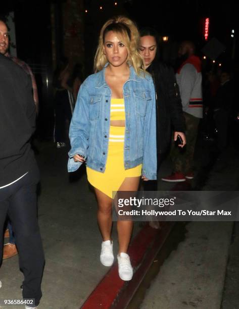 Dinah Jane is seen on March 21, 2018 in Los Angeles, California.