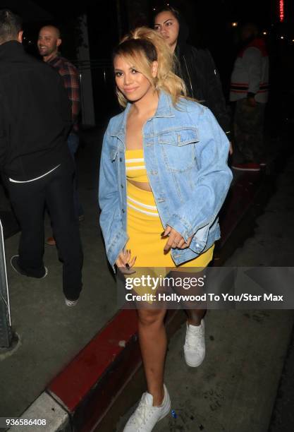 Dinah Jane is seen on March 21, 2018 in Los Angeles, California.