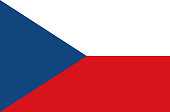 the czech republic national flag, official flag of the czech republic accurate colors, true color