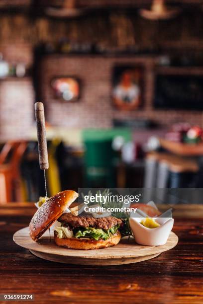 burger - arm made of vegetables stock pictures, royalty-free photos & images