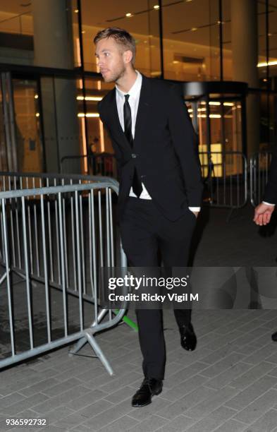 Calvin Harris attends the ELLE Style Awards 2015 held at the Sky Garden on February 24, 2015 in London, England.