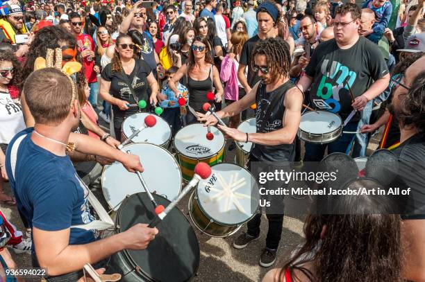 The annual street party is Tel Aviv's biggest Purim event. Purim is a Jewish holiday that commemorates the saving of the Jewish people from Haman,...