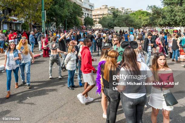 The annual street party is Tel Aviv's biggest Purim event. Purim is a Jewish holiday that commemorates the saving of the Jewish people from Haman,...