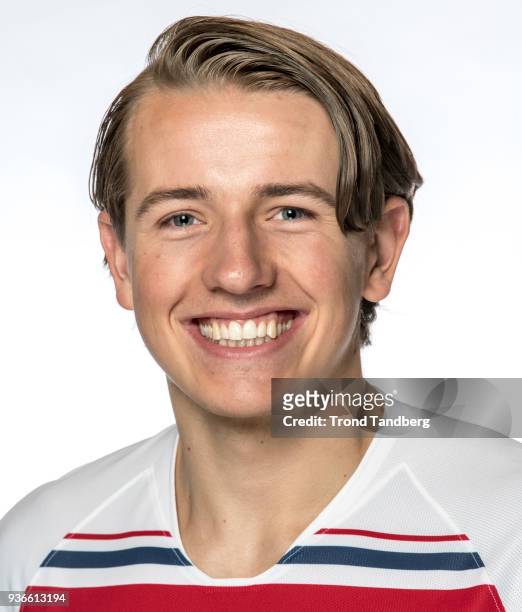 Sander Berge of Norway during the Men's National team NFF Photocall on March 22, 2018 in Oslo, Norway.