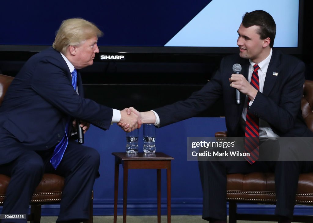 President Trump Participates In Panel Discussion At The Generation Next Summit At The White House