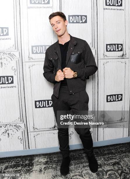 Actor Patrick Schwarzenegger visits Build Series to discuss the film 'Midnight Sun' at Build Studio on March 22, 2018 in New York City.