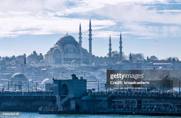 istanbul, turkey - süleymaniye moskee stockfoto's en -beelden